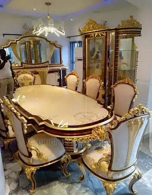 Gold Royal Dinning Table Set