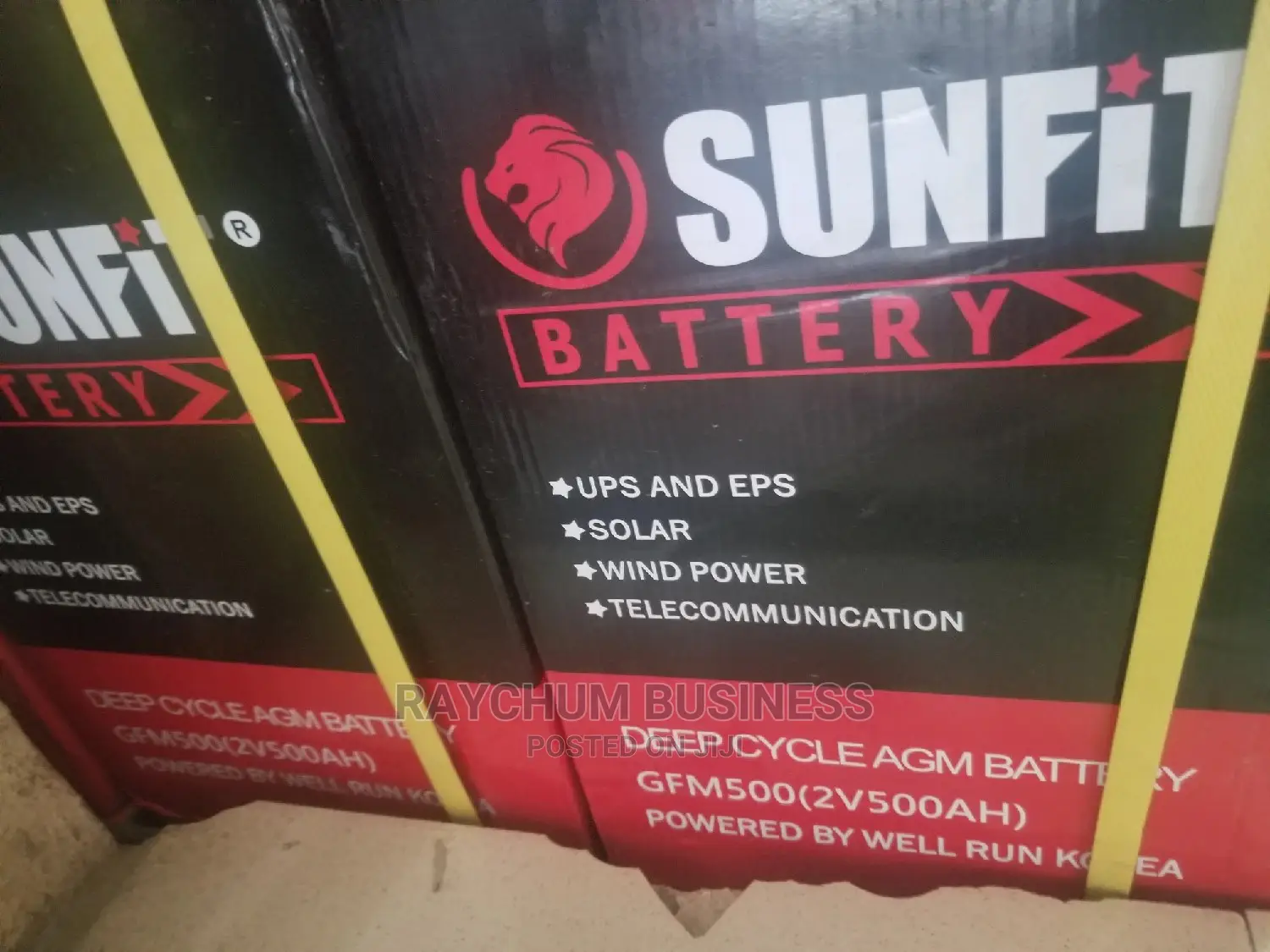 Sunfit Battery 2V 500ah UPS and Eps