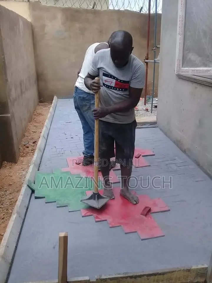 Stamped Concretes Floor and Interlock Floor