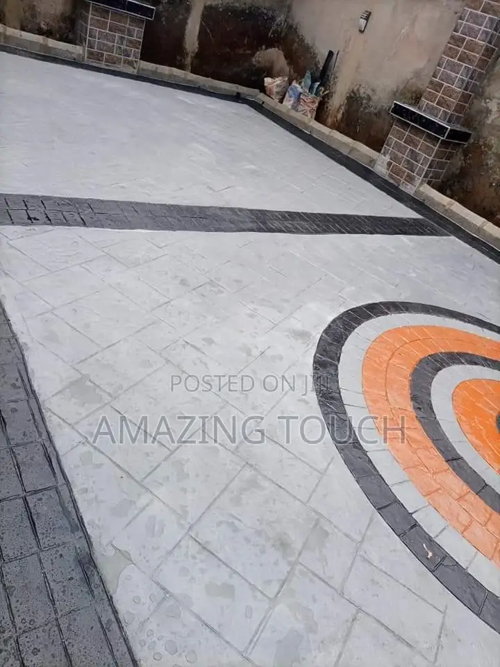 Stamped Concretes Floor and Interlock Floor