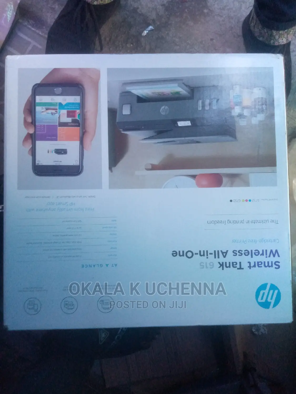 Smart Tank Wireless All in One Hp 615 Printer