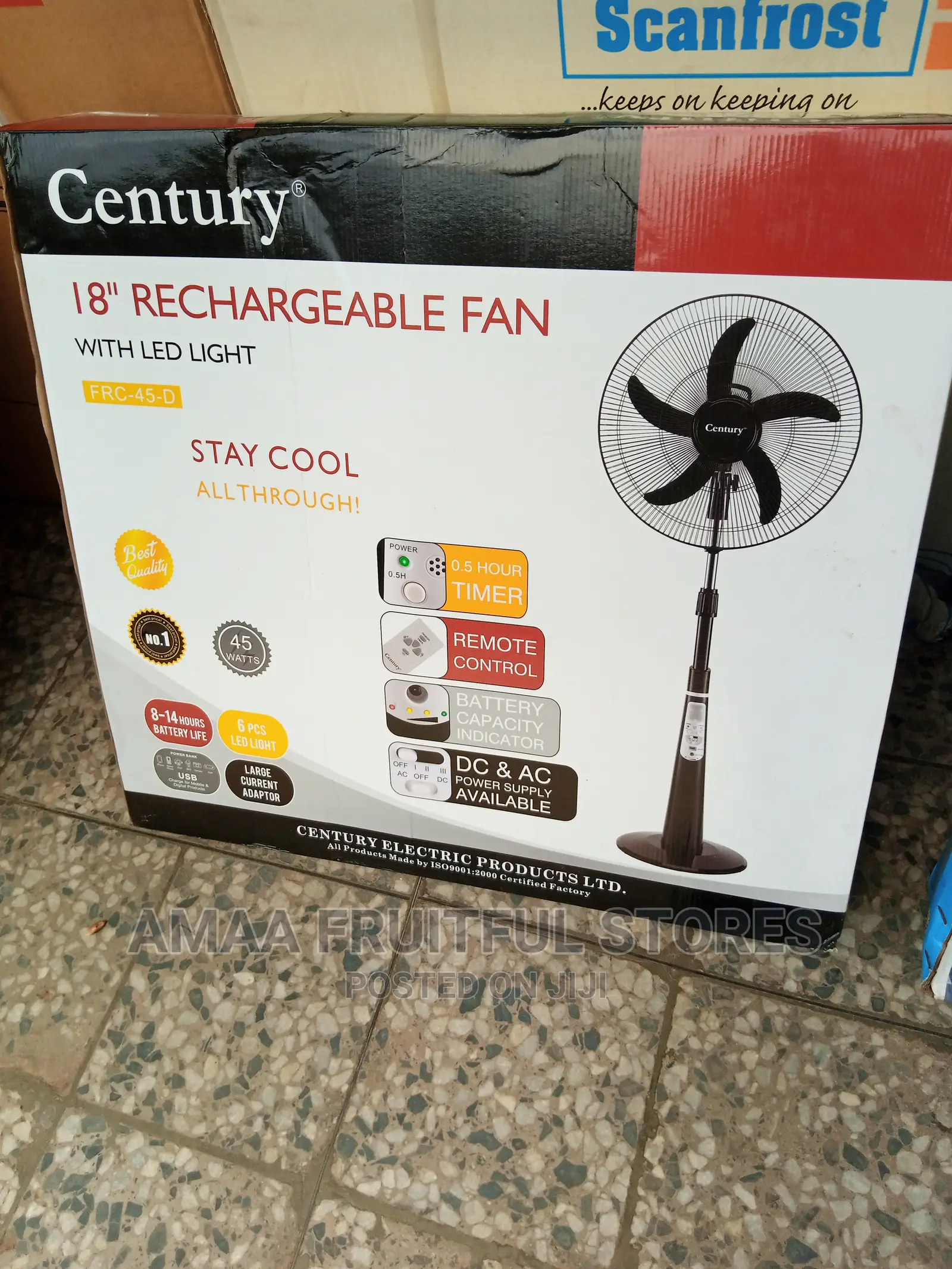 Century Rechargable Fan