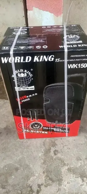 Original World King 15inches Big Magnet With 2mic Pa System