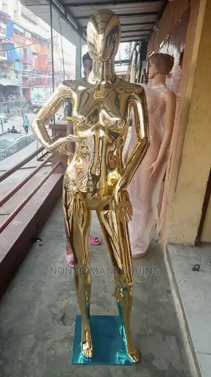 Size 8 Female Gold Chrome Display Fashion Mannequins