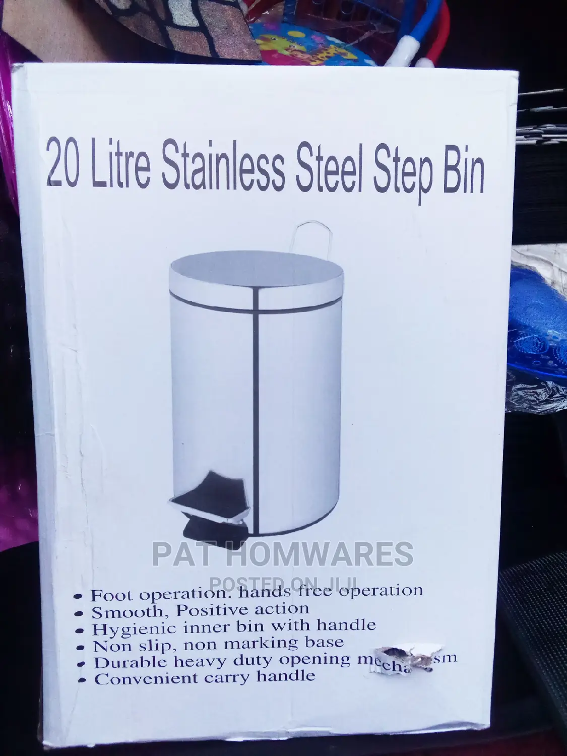 20 Litre Stainless Steel Step Bin