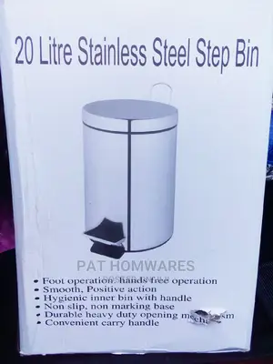 20 Litre Stainless Steel Step Bin