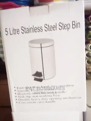 5 Litre Stainless Steel Step Bin