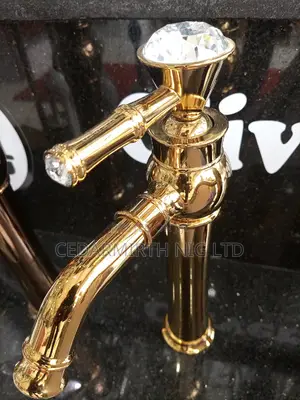 Ni Gold Basin Mixer Tap