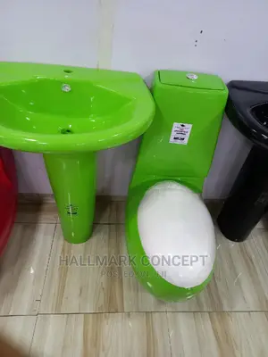 Coloured Egg Shaped Water Closets.