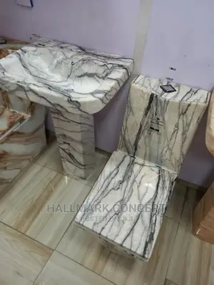Marble Coated Water Closets.