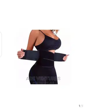 Hot Shaper Waist Cincher Tummy Weight Loss Belt Black