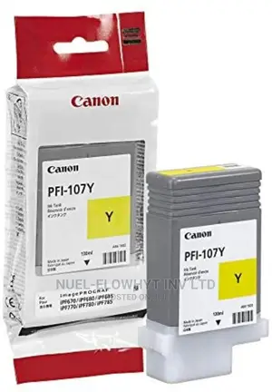 Canon PFI-107Y 130ml Ink Tank for Ipf680/685/780/ Yellow