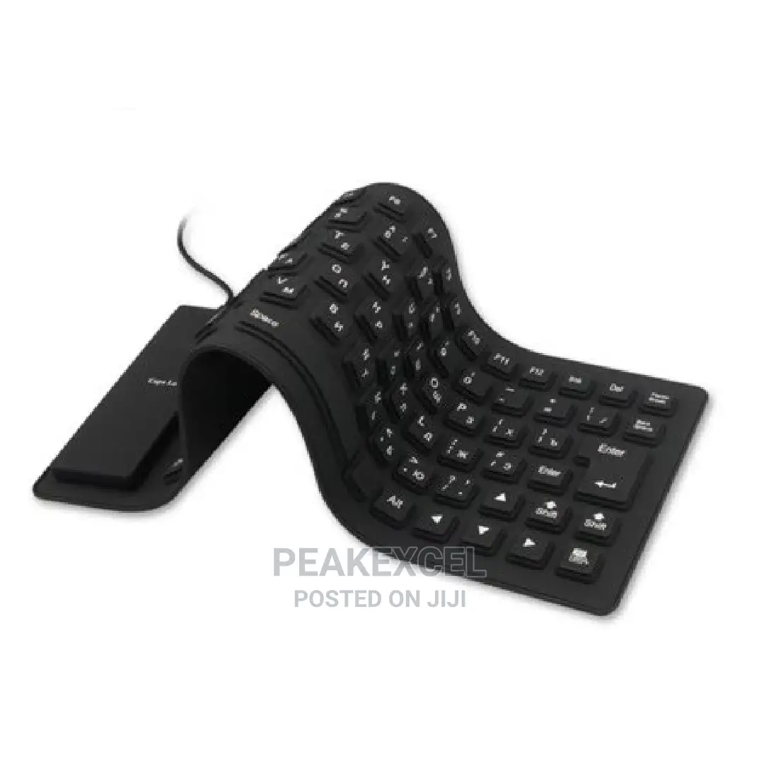Waterproof Silicone Mini Keyboard Foldable Flexible USB