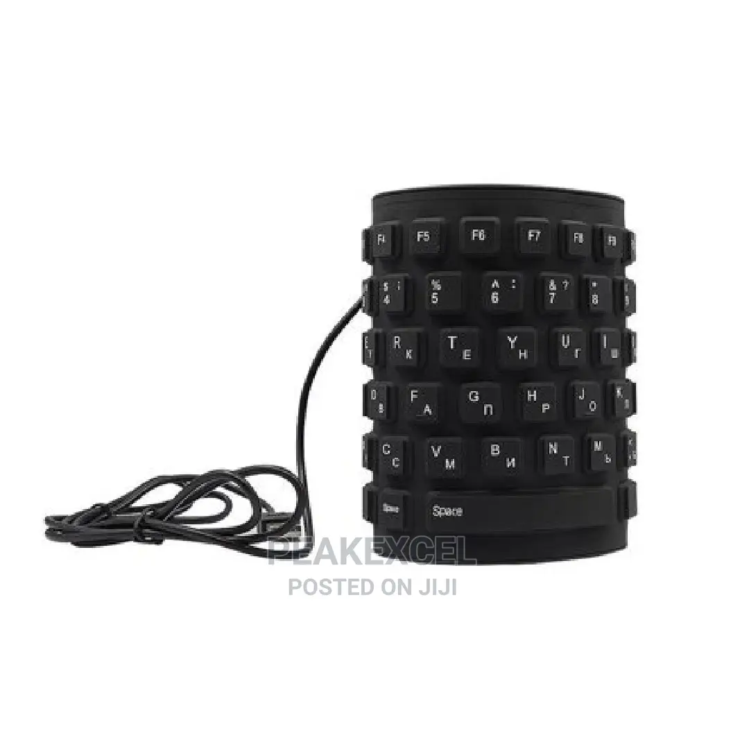 Waterproof Silicone Mini Keyboard Foldable Flexible USB