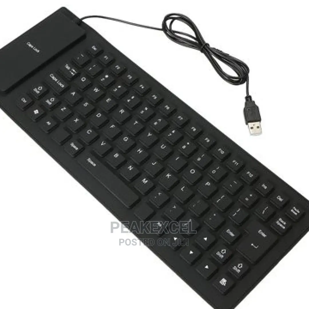Waterproof Silicone Mini Keyboard Foldable Flexible USB