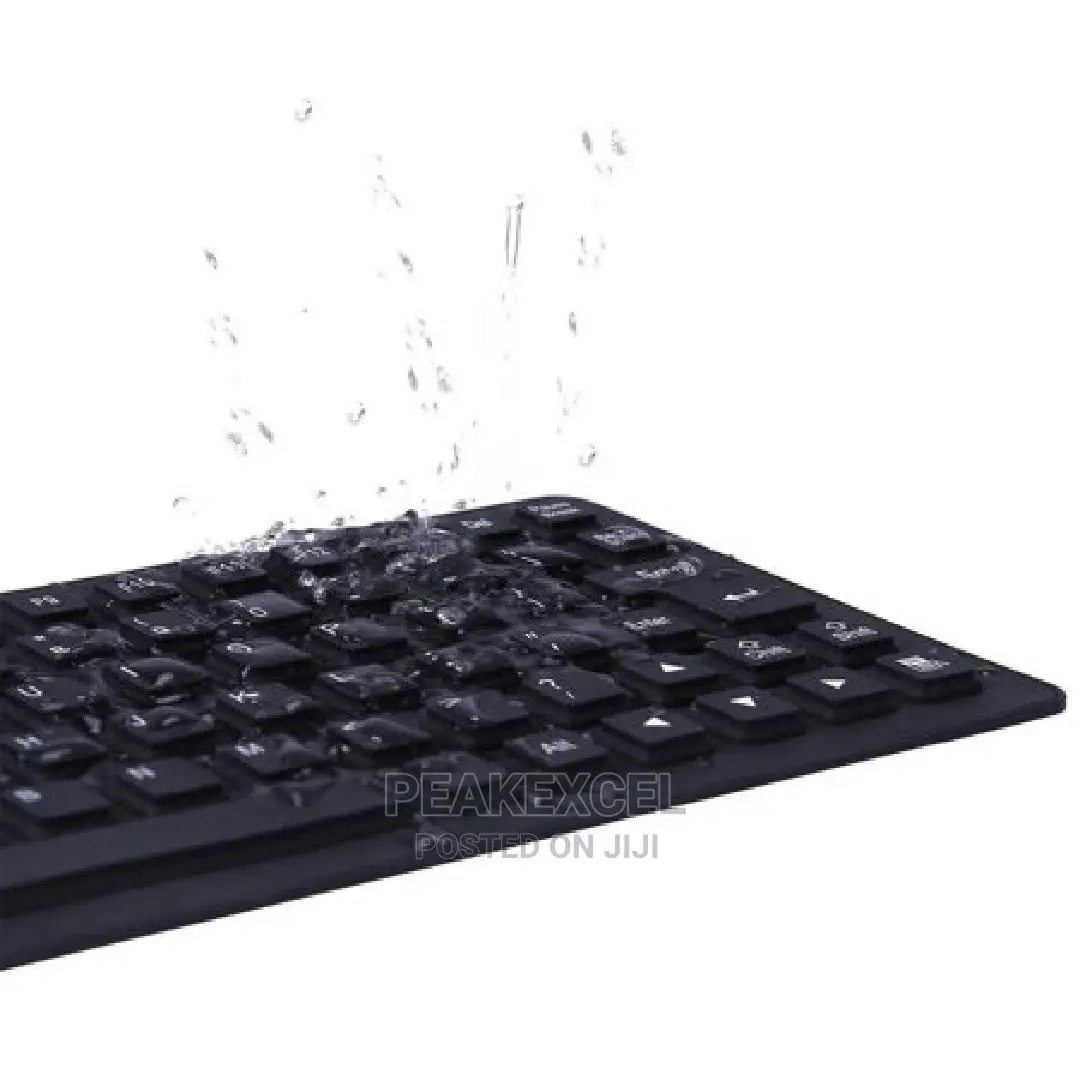 Waterproof Silicone Mini Keyboard Foldable Flexible USB