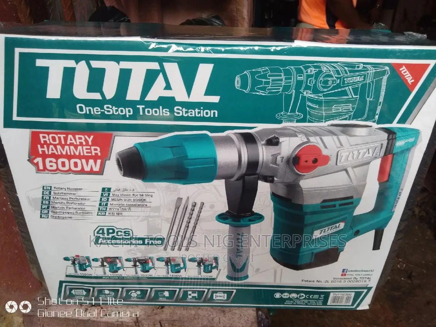 1600W Total Rotary Hammer Machine
