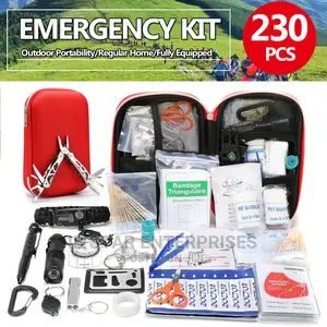 230pcs Portable Travel Outdoor Camping Home First Aid Kit