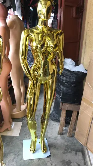 Big Breast Gold Chrome Size 12 Display Mannequins