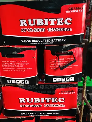 Rubitec 12v200ah Solar Battery German Battery With Warranty