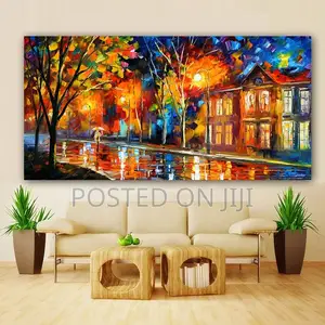 The Rainy Light Road Canvas