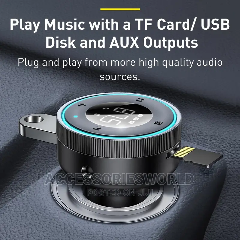 Baseus Led FM Transmitter Modulator Bluetooth 5.0