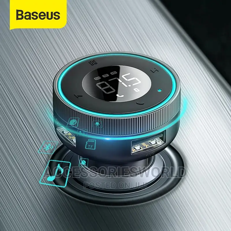 Baseus Led FM Transmitter Modulator Bluetooth 5.0