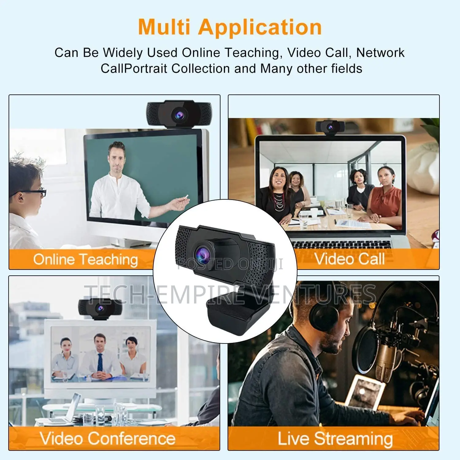 Full Hd 1080p-Webcam-With-Microphone, Widescreen Streaming V