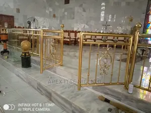 Gold Vertical Railings