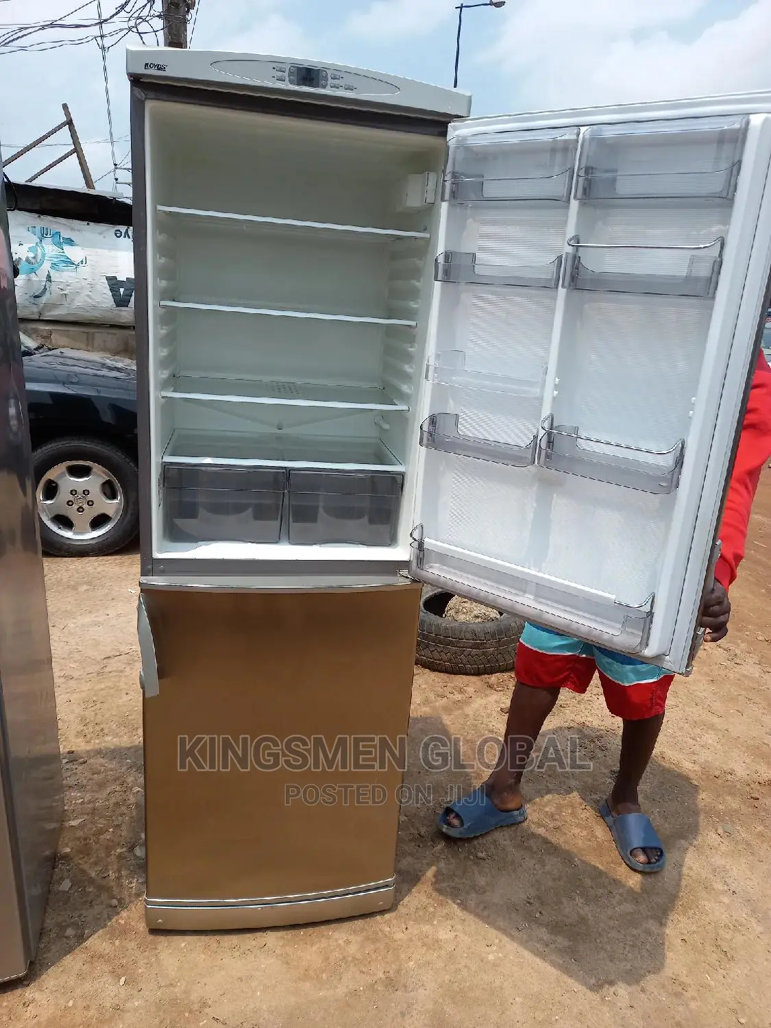 Stainless Steel Double Fridge