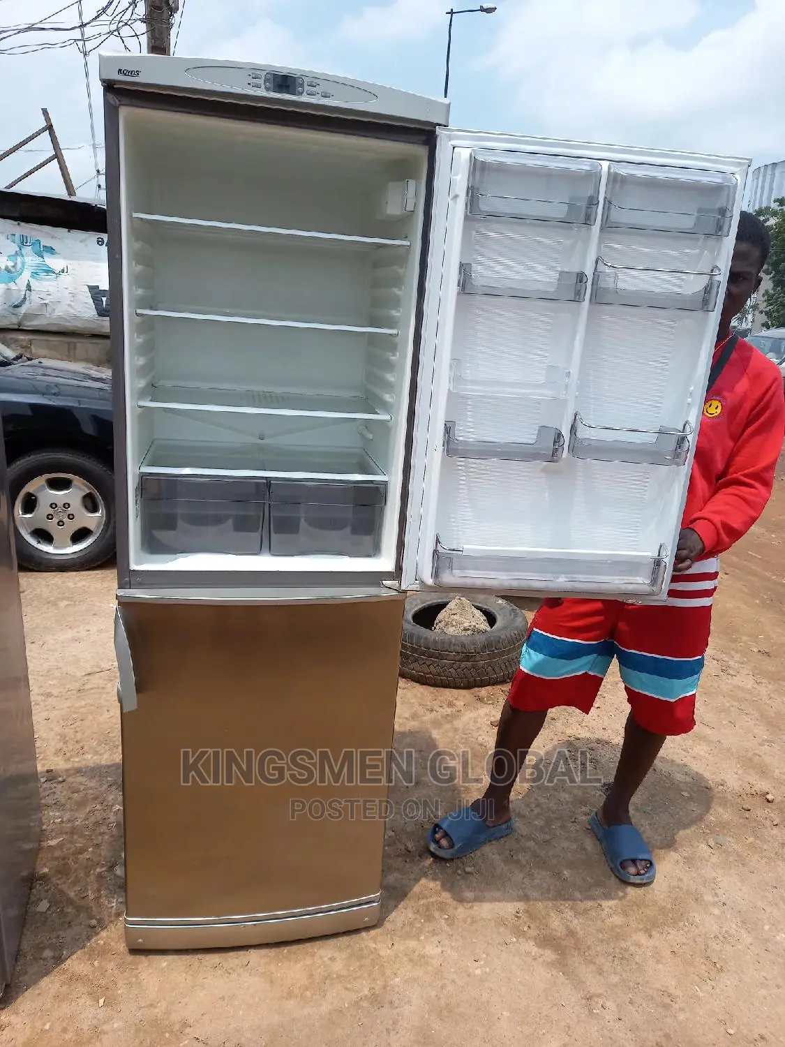 Stainless Steel Double Fridge