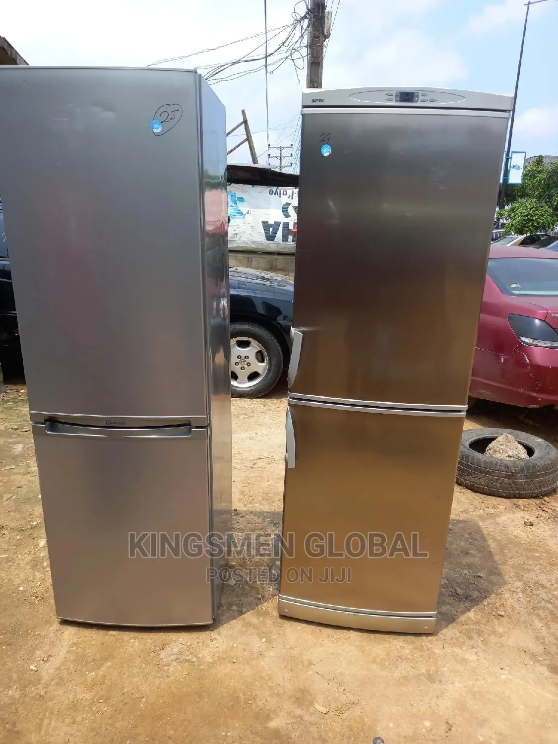 Stainless Steel Double Fridge