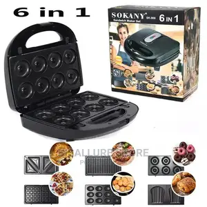 6 In 1 Sokany Sandwich, Doughnut, Waffle Maker