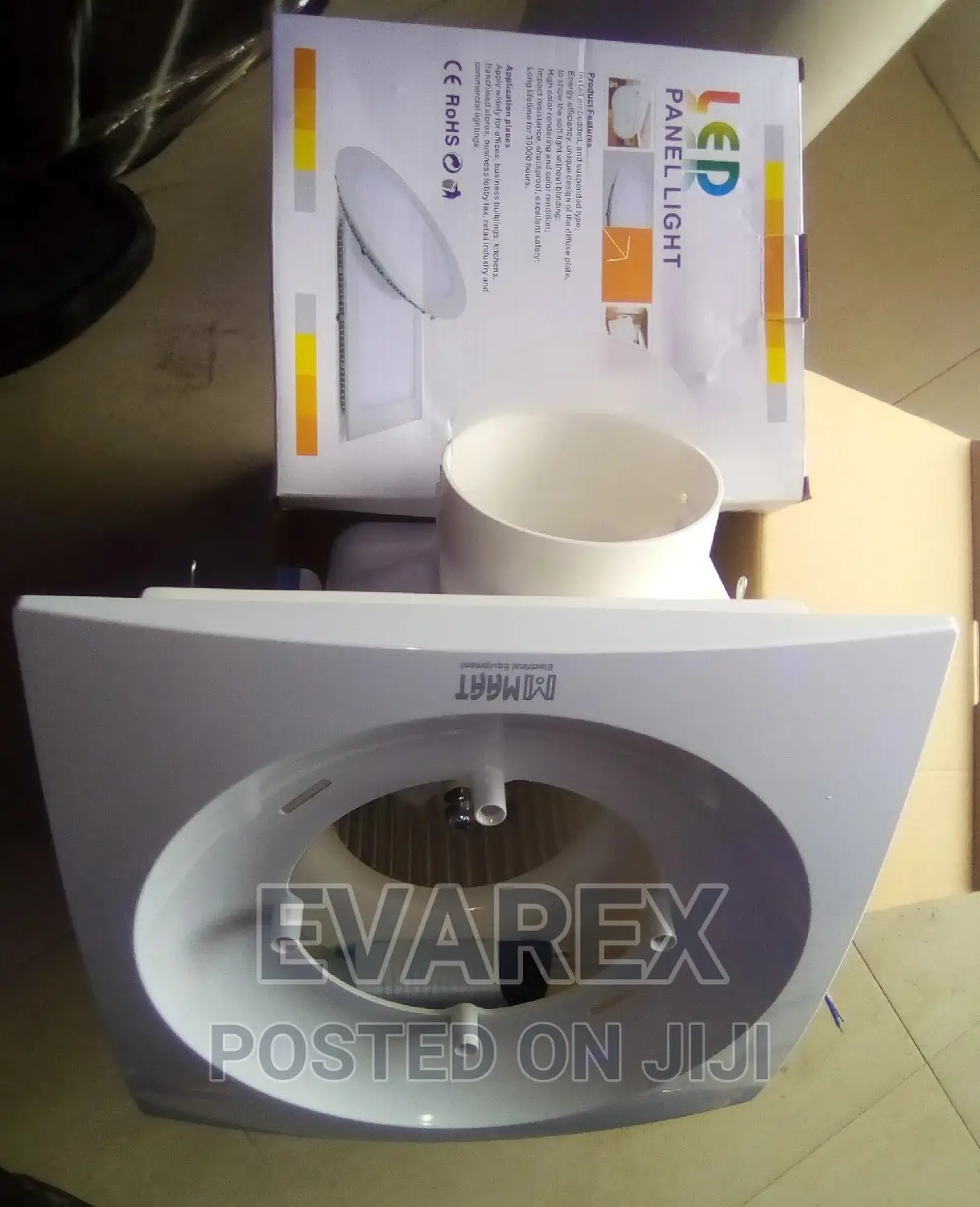 Ceiling Extractor Fan With LED Light Panel 6"