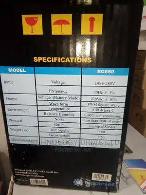 Bluegate 650va Ups Metal Body