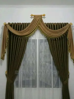 Eyelets Rings Designed Curtain.