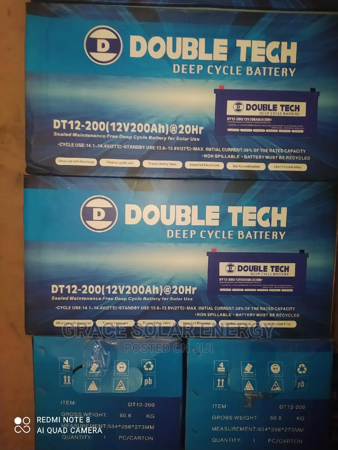 Double Teck 200A 12V Battery