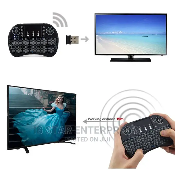 New Backlit Keyboard 2.4G Wireless Air Mouse Touchpad
