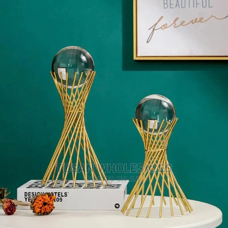 Golden Iron Crystal Stands