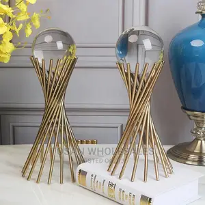 Golden Iron Crystal Stands