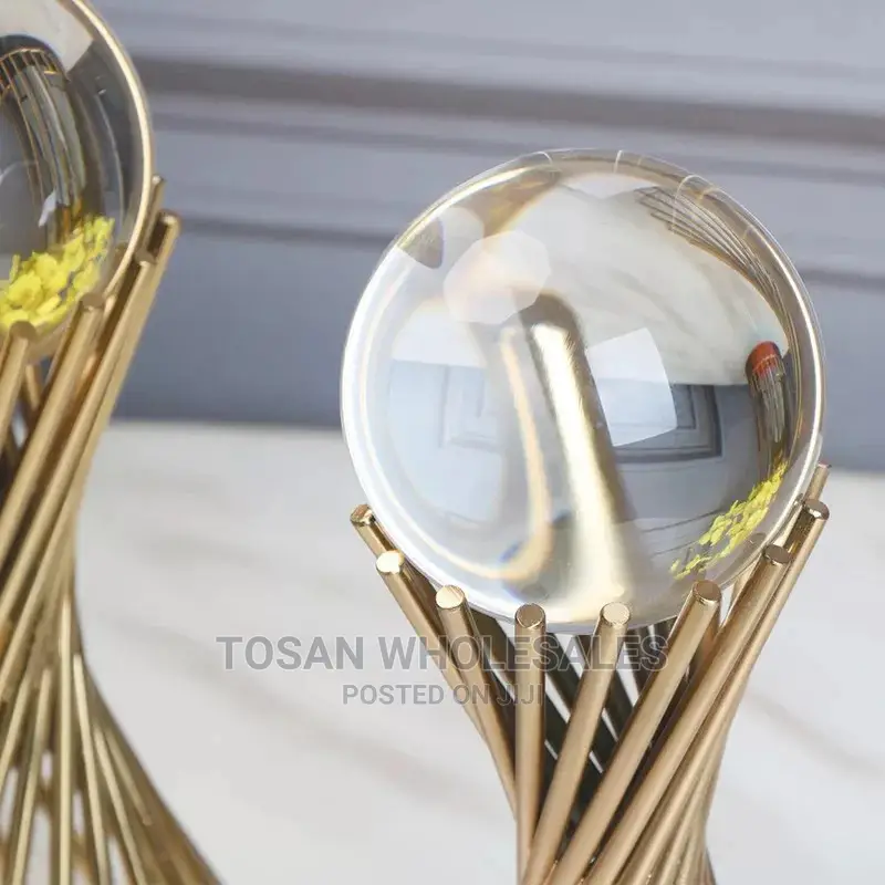 Golden Iron Crystal Stands