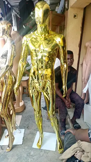 Male Medim Size Body Chrome Display Mannequins