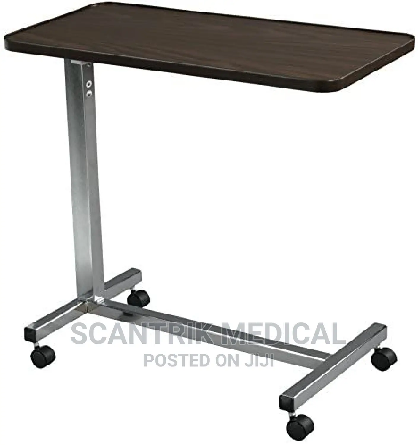 Invacre Overbad Table With Spring Loaded Handle