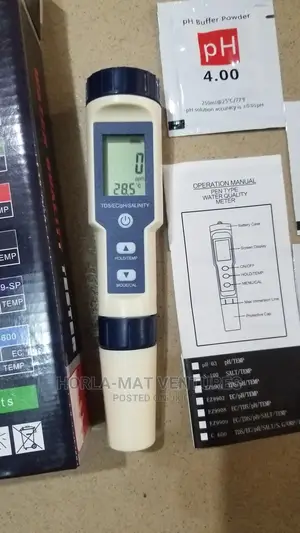 Water Quality Meter Ph / TDS / Salinity / Ec/ Temp Meter