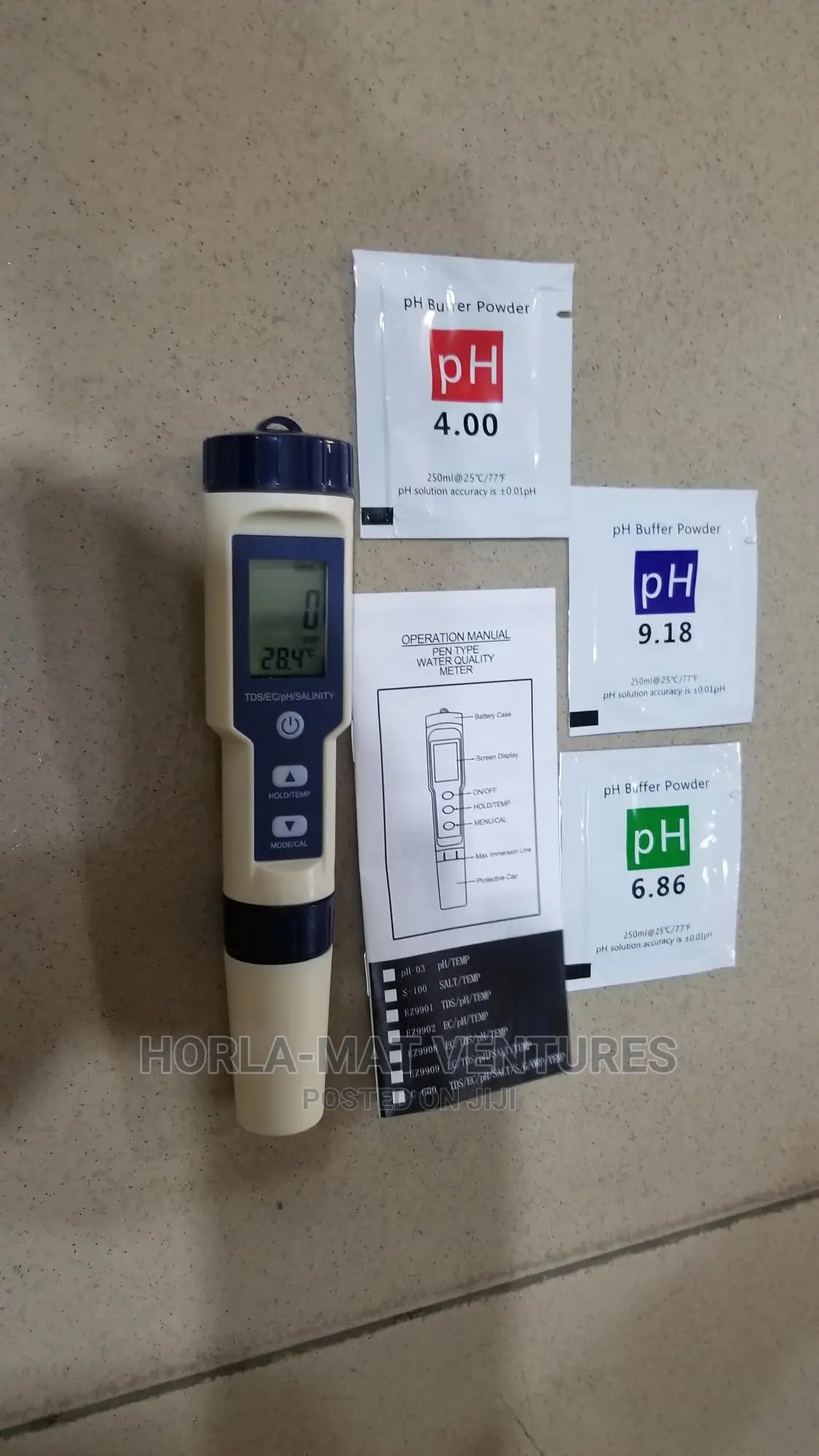 Water Quality Meter Ph / TDS / Salinity / Ec/ Temp Meter