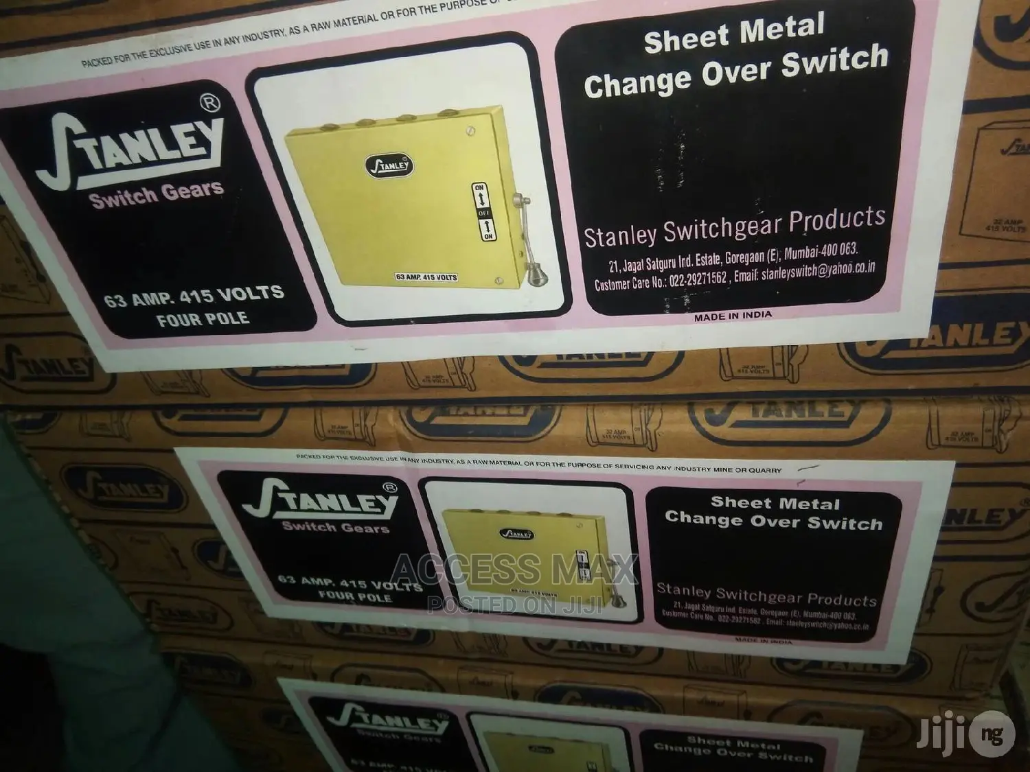 63amps Stanley Change Over