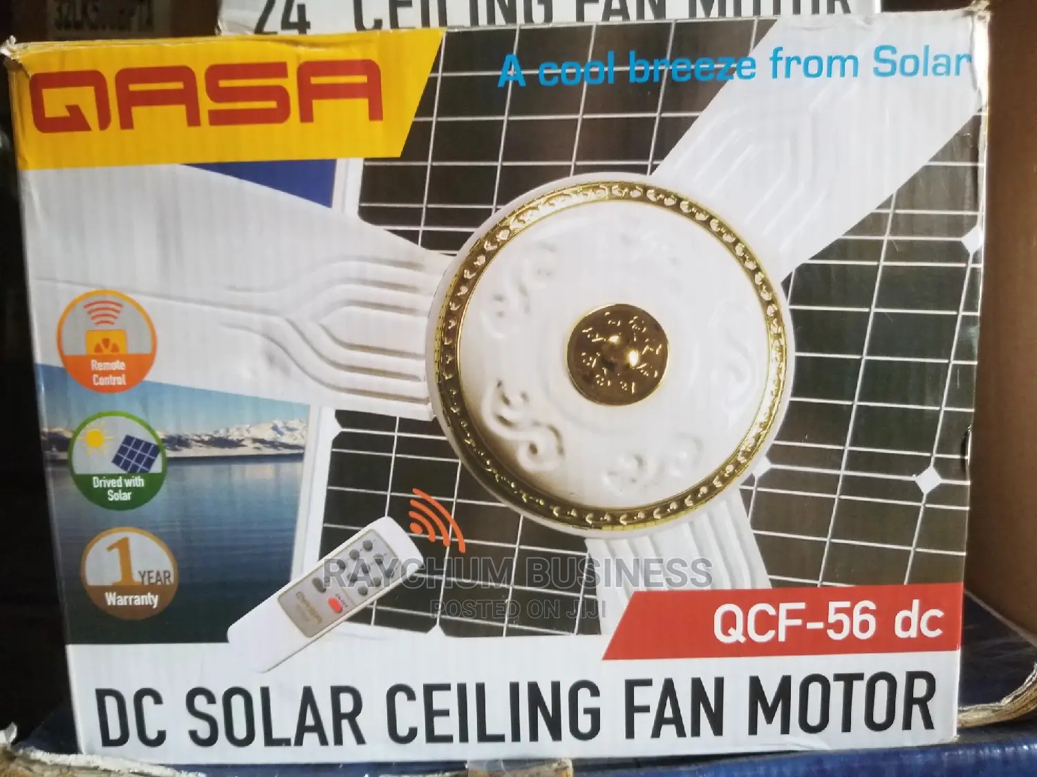 Qasa Solar Dc/Ac Ceiling Fan 56size