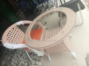 Italian Unique Outdoor Basket Tables With 4 Chairs