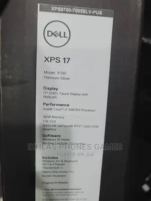 New Laptop Dell XPS 17 L701X 16GB Intel Core I7 1T