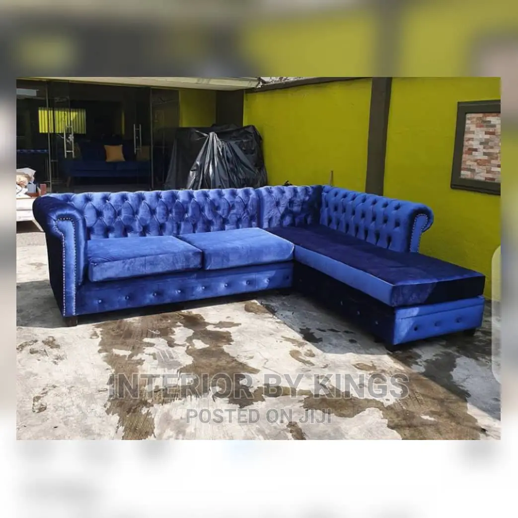 L-Shaped Chesterfield Sofa(Lead Time)7days